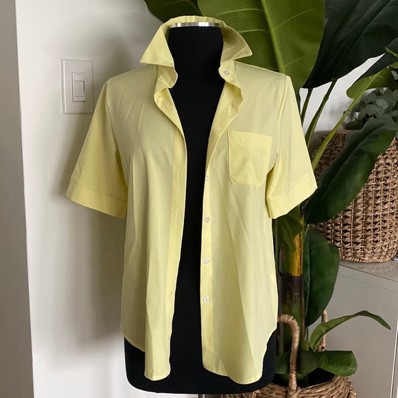 Canary Yellow Blouse Shirt - Picture 1 of 4